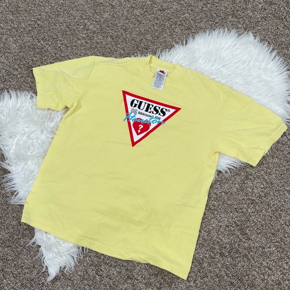 Guess x 88rising collab T-shirt in Yellow Men's - Picture 9 of 10